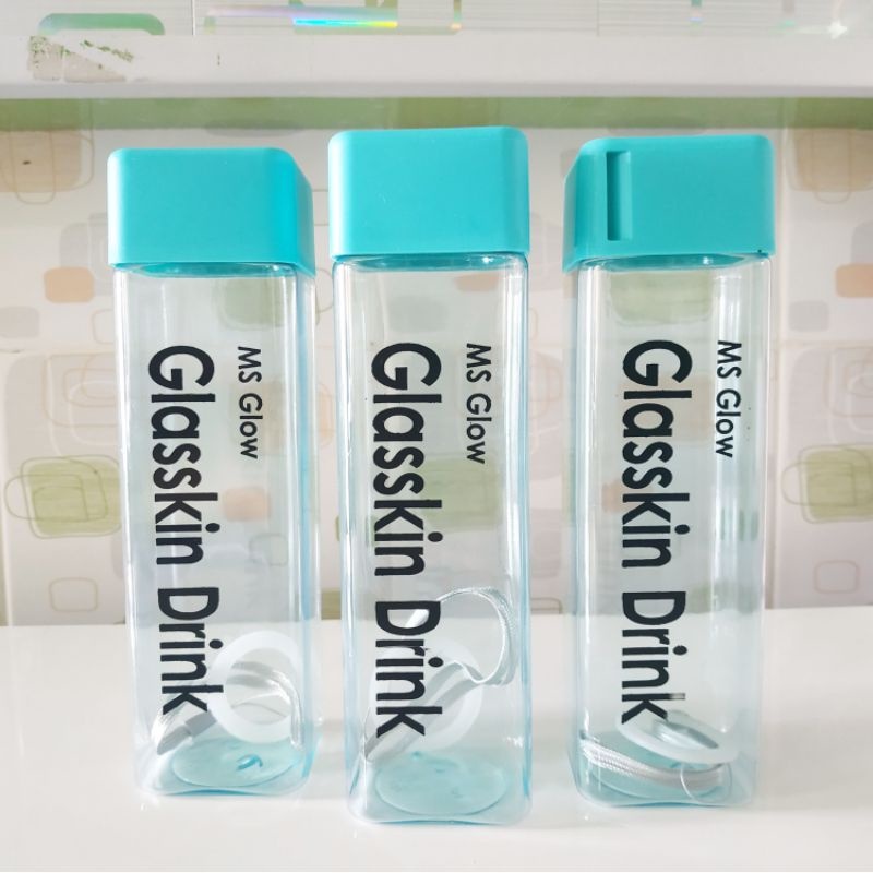 Botol Minum MS Glow Glasskin Drink / Tumbler GlaskinDrink Murah Original Terbaru