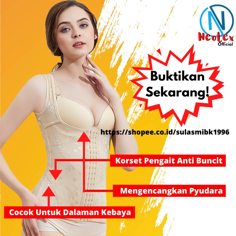 Korset Wanita Pengecil Perut Vesh Shape Up Pakaian Dalam Dalaman Korset Kebaya Gaun