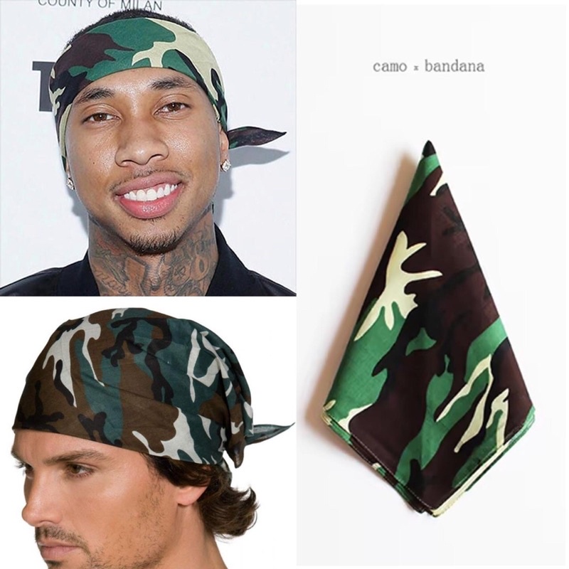 Camo bandana headband camouflage motif loreng