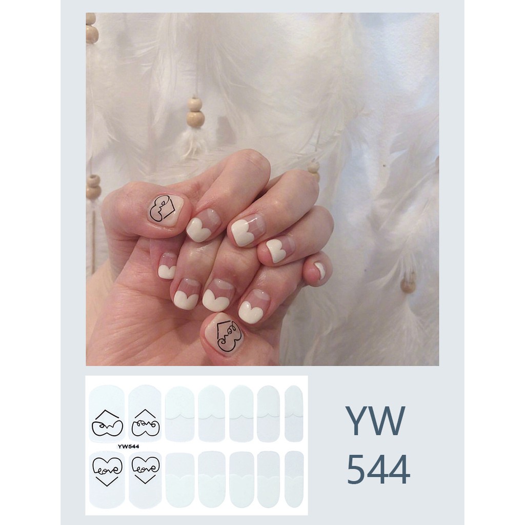 Stiker kuku Nail art Waterproof sticker Part 5 stiker (14 pcs) sticker Kuku nail art