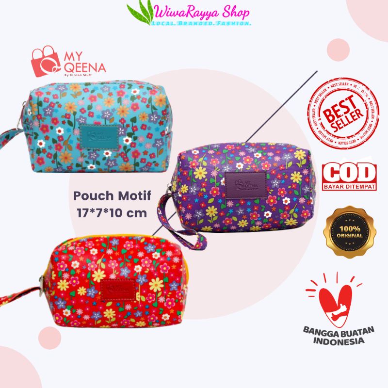 Pouch kosmetik motif My Qeena by Kirana Stuff