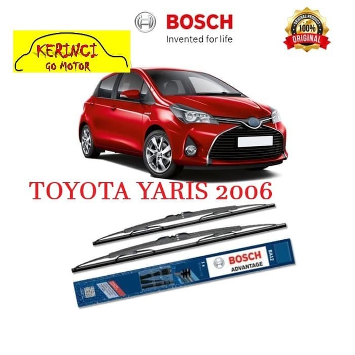 WIPER TOYOTA YARIS 2006 BOSCH ADVANTAGE 24&quot; &amp; 14&quot; SEPASANG WIPER YARIS