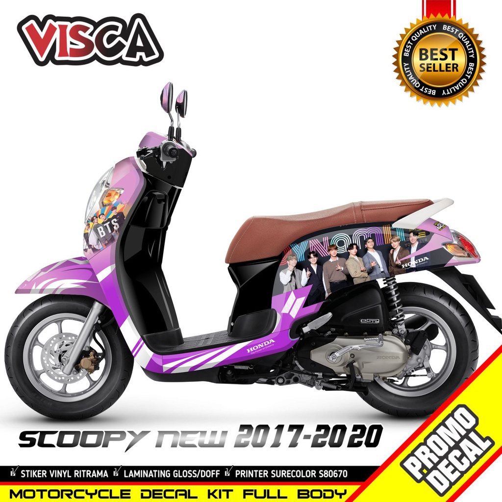 Stiker Scoopy 2017-2020 Striping Scoopy 2017-2020  Stiker Scoopy 2017-2020 full body motif bts asli