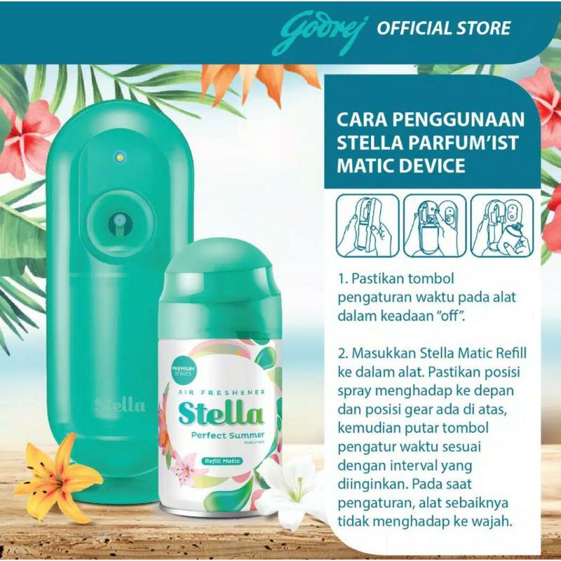 Stella Parfumist Special Edition Green + Refill Perfect Summer