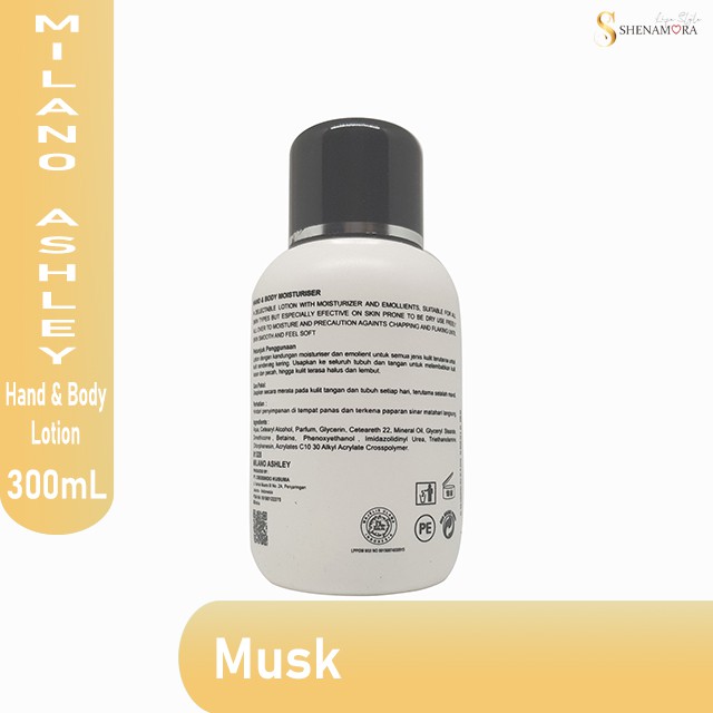 Musk Hand Body Lotion By Milano Ashley 300 ml | Black Musk