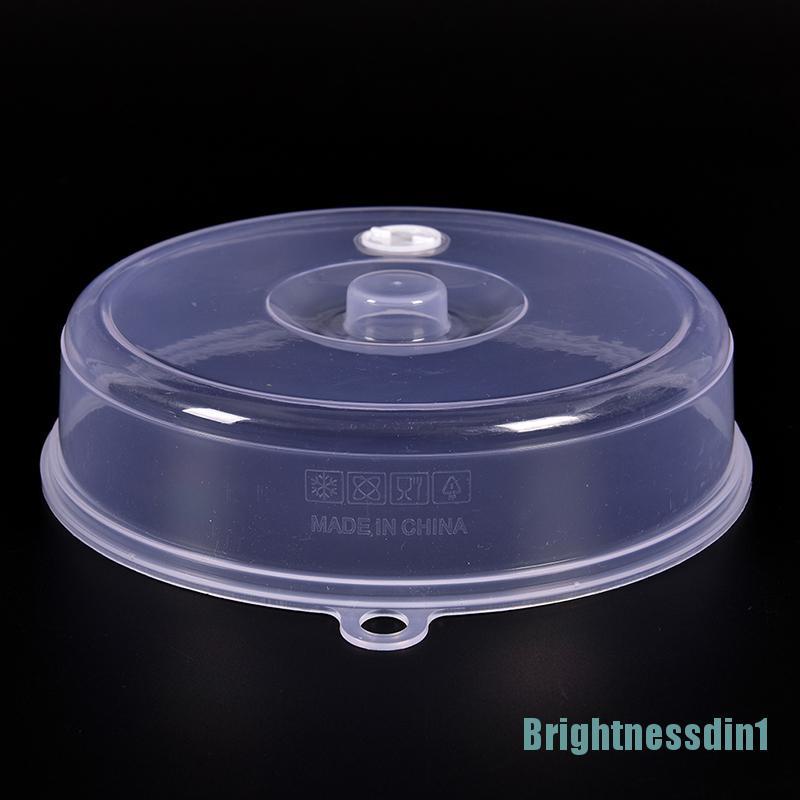 (Brightnessdin1) Penutup Piring Microwave Transparan Dengan Ventilasi Uap Untuk Dapur