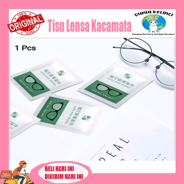 Tisu Lap Lensa Kacamata Tissue anti embun Tisu anti fog wipes glasses