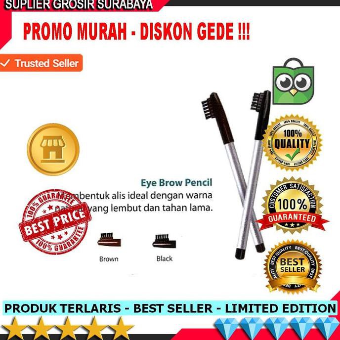 Hot Produk Pensil Alis Wardah Alat Make Up Pensil Alis Eyebrow Hitam Coklat Ori Terlaris