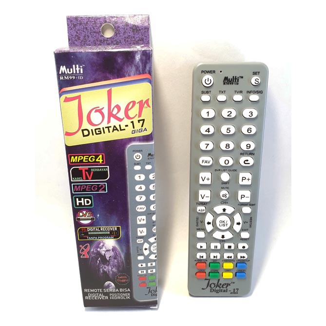Remote Receiver Digital Multi Joker Mp4 Mp2 Tv Kabel Positioner Shopee Indonesia