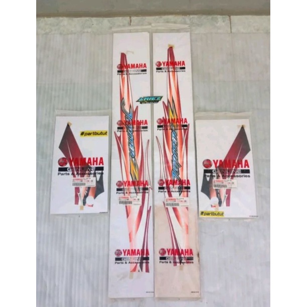 striping stiker graphic jupiter z burhan buek hitam merah marun 2007 2008