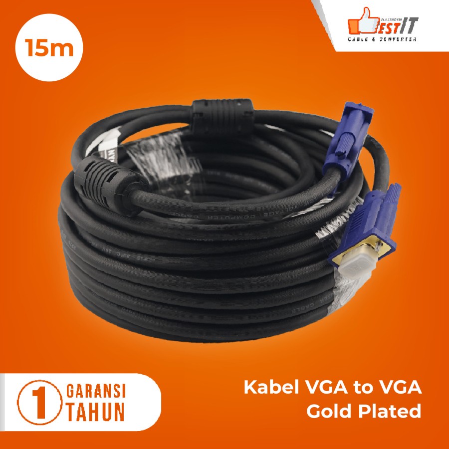 Kabel VGA Gold Plate High Quality 15 Meter NYK