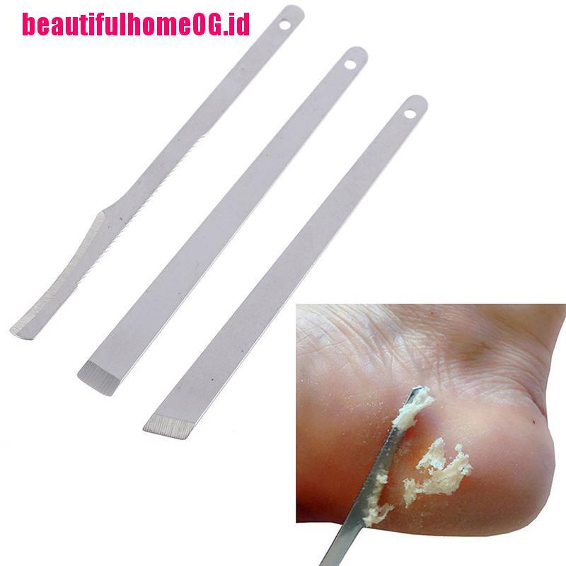 3pcs / set Gunting Kuku + Pisau Cukur Untuk Manicure / Pedicure