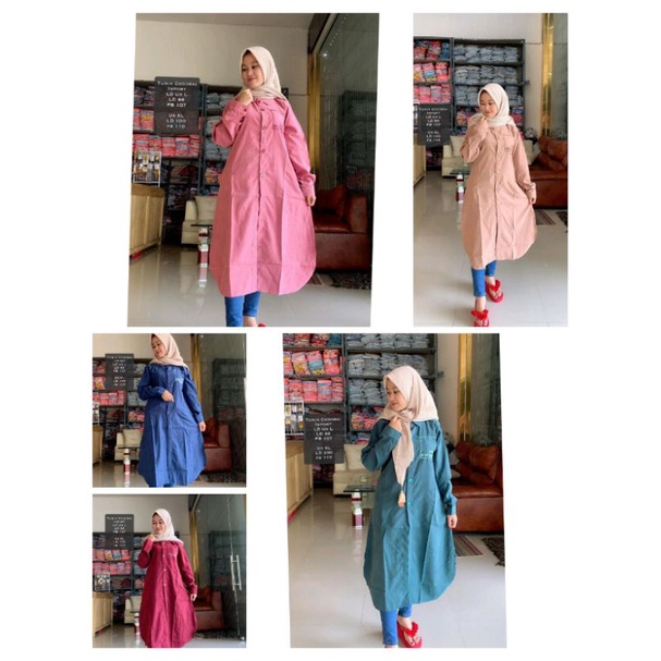 Tunik Inayah / Gamis Replika / Gamis wanita kekinian