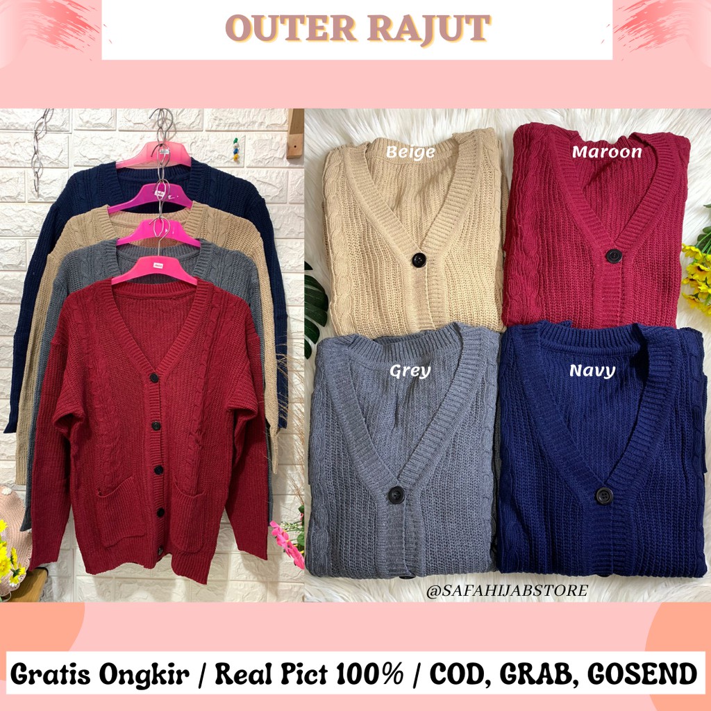 OUTER RAJUT / JAKET / PAKAIAN WANITA