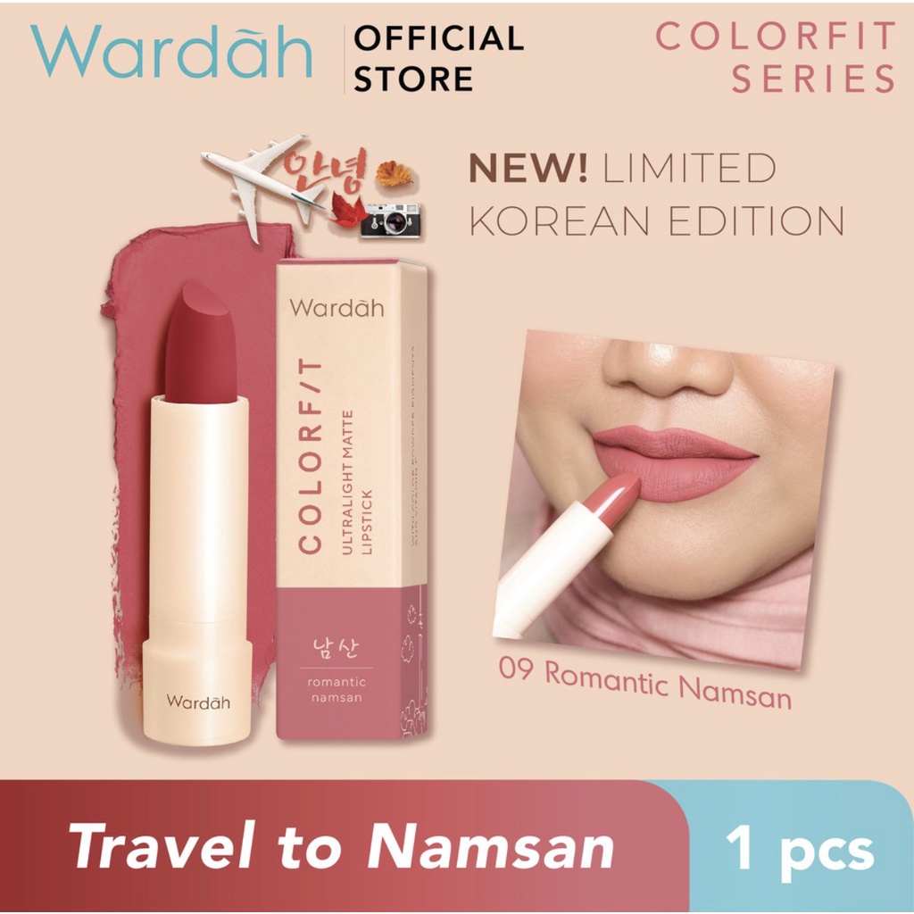 Wardah Colorfit Ultralight Matte Lipstick - Ringan dan Lembut di Bibir (Korean Limited Edition)