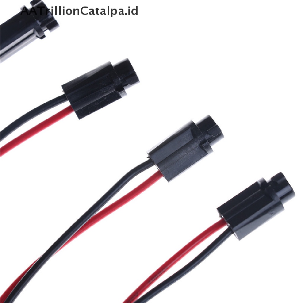 (AATrillionCatalpa) 5pcs Socket Holder Bohlam Lampu LED T5 Dengan Kabel Untuk Dashboard Mobil