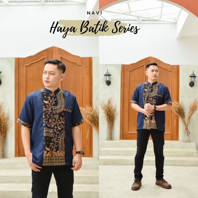 Baju Atasan Koko Haya Batik Series