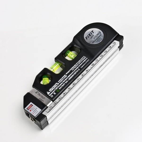 Waterpass digital Laser Level Measure Tape Aligner Ruler gratis batrei