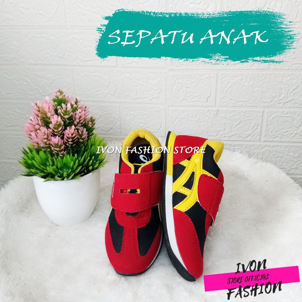 Sepatu Anak Sport Untuk Anak Usia 4 sampai 9 Tahun Pria dan Wanita Dengan Perekat Simple Murah