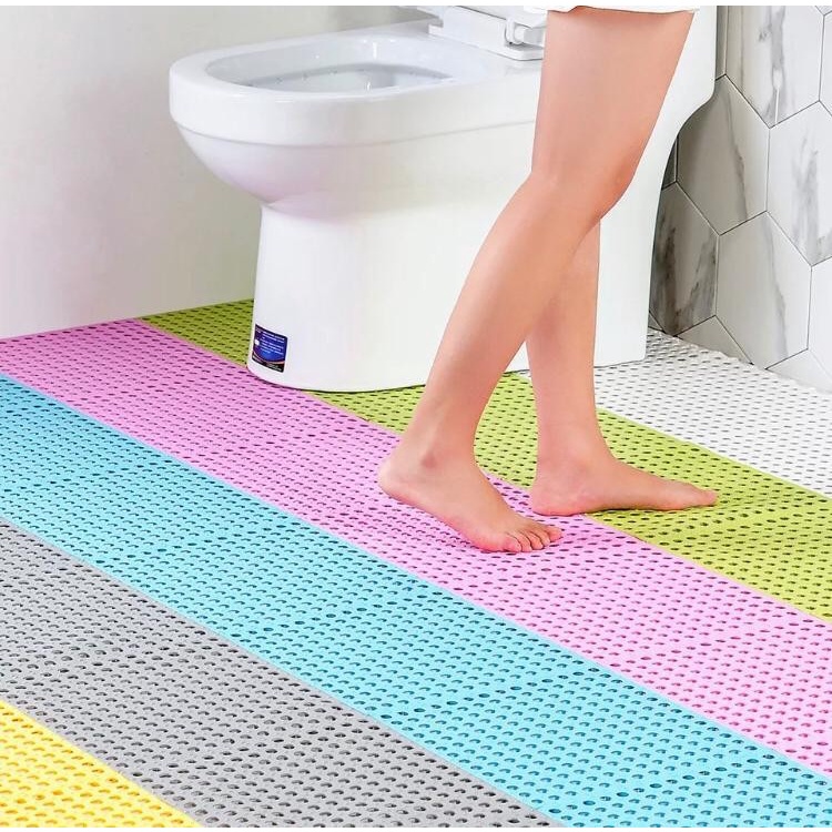 COD - PAKET KARPET Kamar Mandi UK 30 x 30CM tebal 8mm Isi 10 PCS Keset Anti Slip Karpet Toilet Anti Licin Termurah Dan Terlengkap