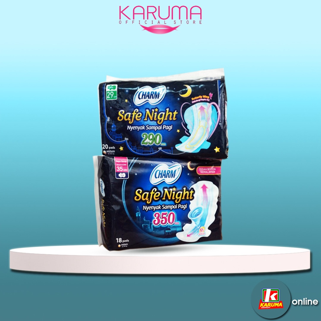 Charm Safe Night Wing Pembalut Charm Safe Night