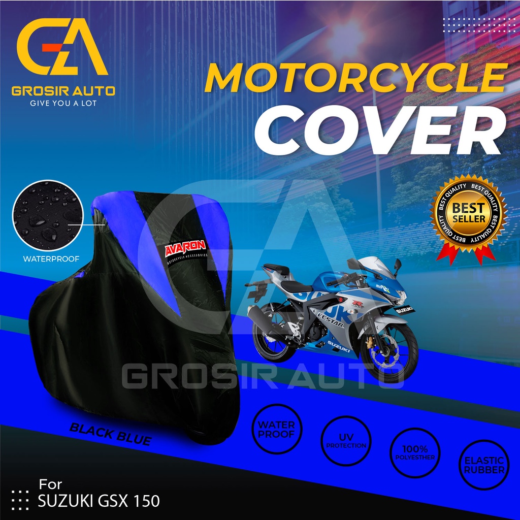 Sarung Motor AVARON GSX 150 Penutup Pelindung Body Cover Motor Warna Anti Air Merk Avaron