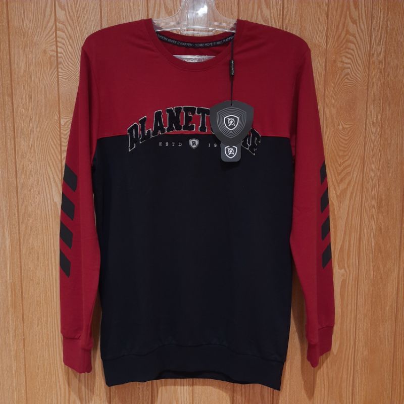 Crew Neck Sweater pria planet surf original