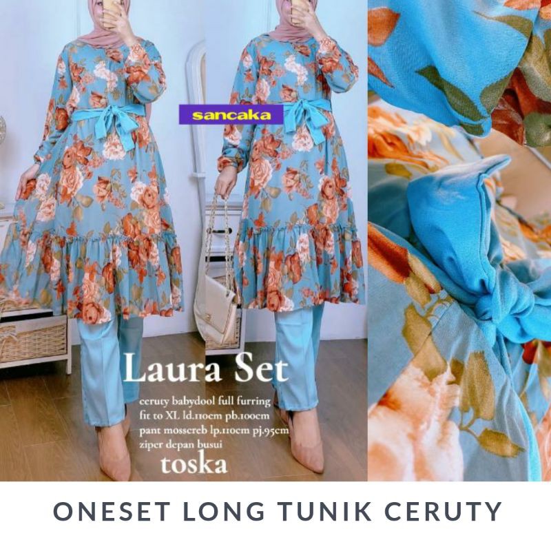 setelan celana/setelan ceruty/setelan premium