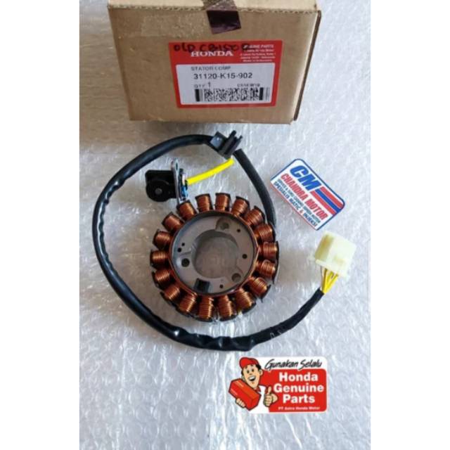 Spul  spol  Statorcomp  stator comp old CB150R lama 31120-k15-902 asli HONDA AHM