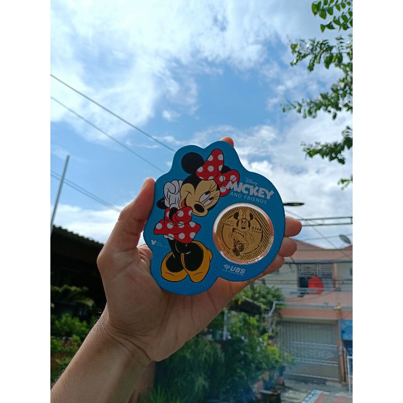 Logam Mulia 24K UBS Thin Gold Minnie 0.2 Gram