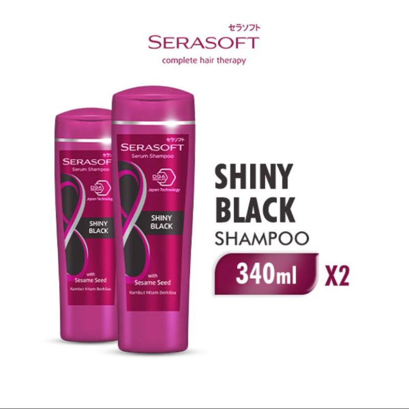 Serasoft Shiny Black Shampoo [340 mL]