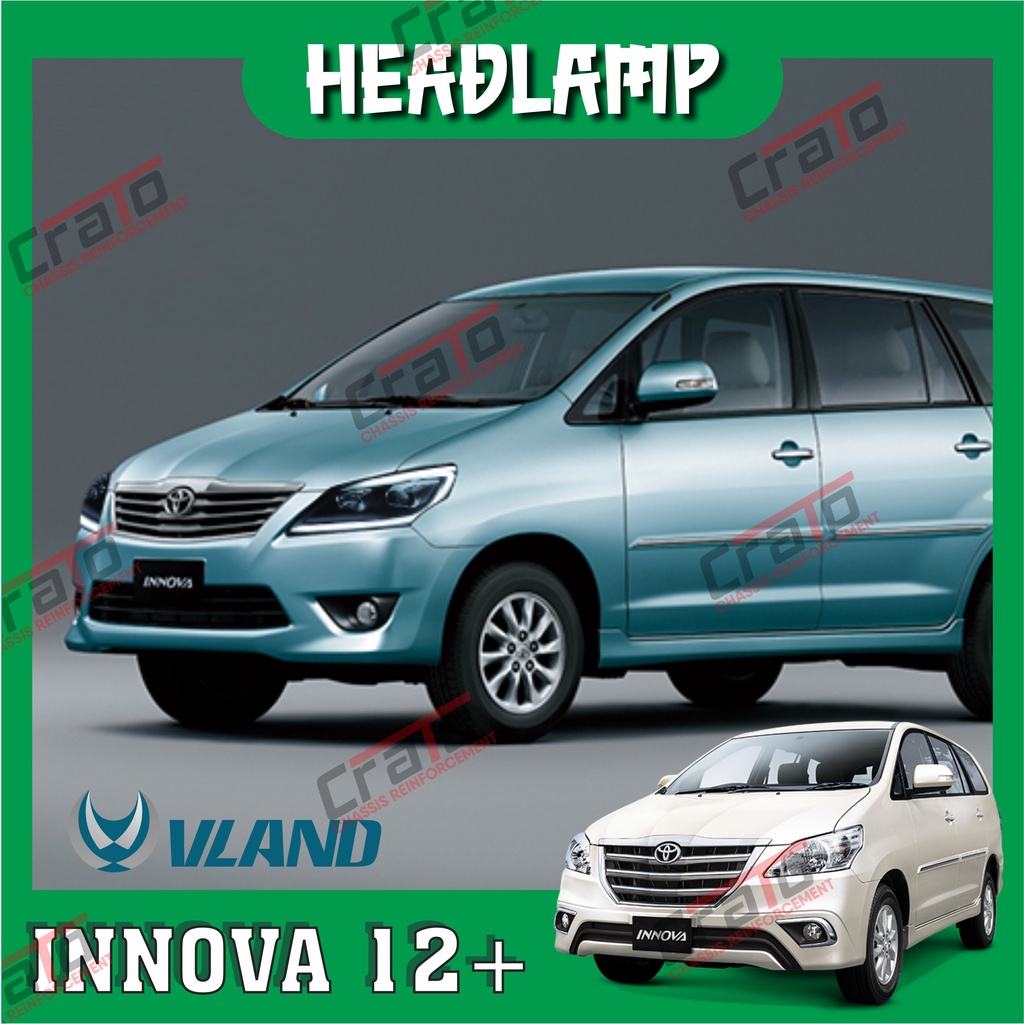 Headlamp Toyota Innova 12-15 2KD - YZ VLAND Taiwan - Original Bergaransi Termurah Berkualitas