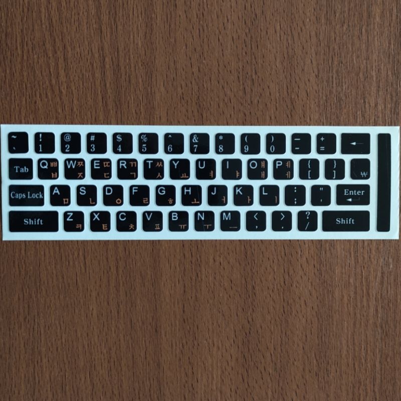 Stiker Keyboard Korea Hangul / Hangeul