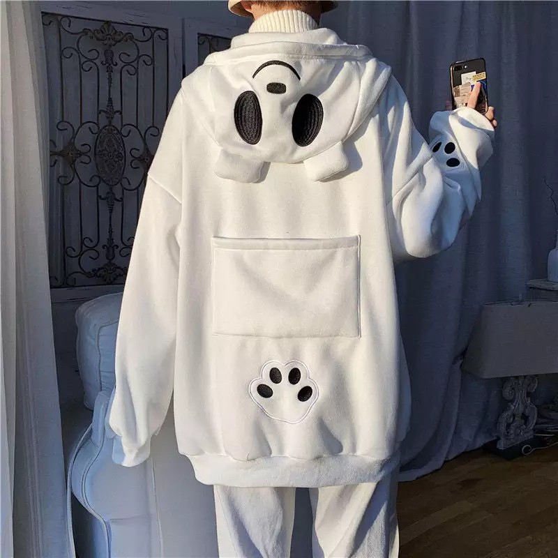 Back Pocket Panda Jaket Lucu Kawaii Harajuku