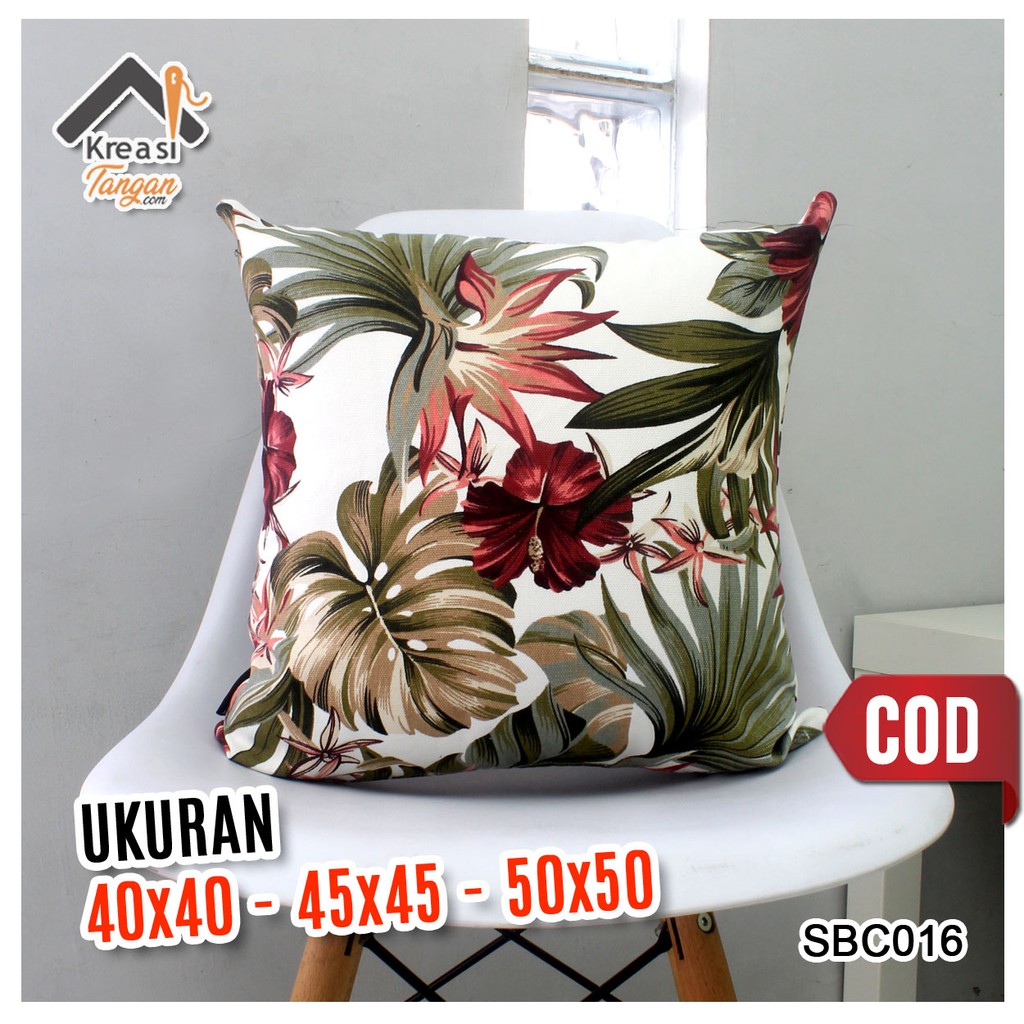 SARUNG BANTAL SOFA CANVAS 40x40, 45x45, 50x50 SBC012 SBC016