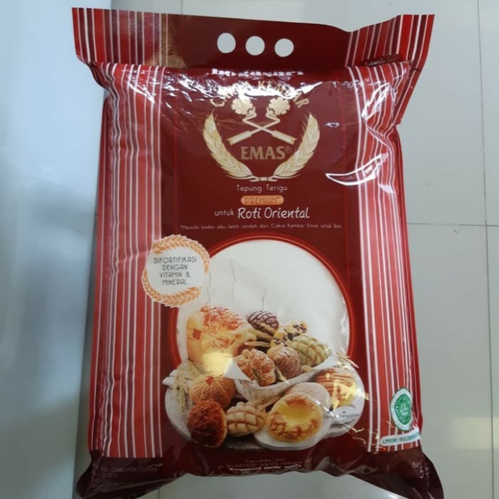 

BISA COD tepung terigu cakra kembar emas 5kg oriental/roti/premium