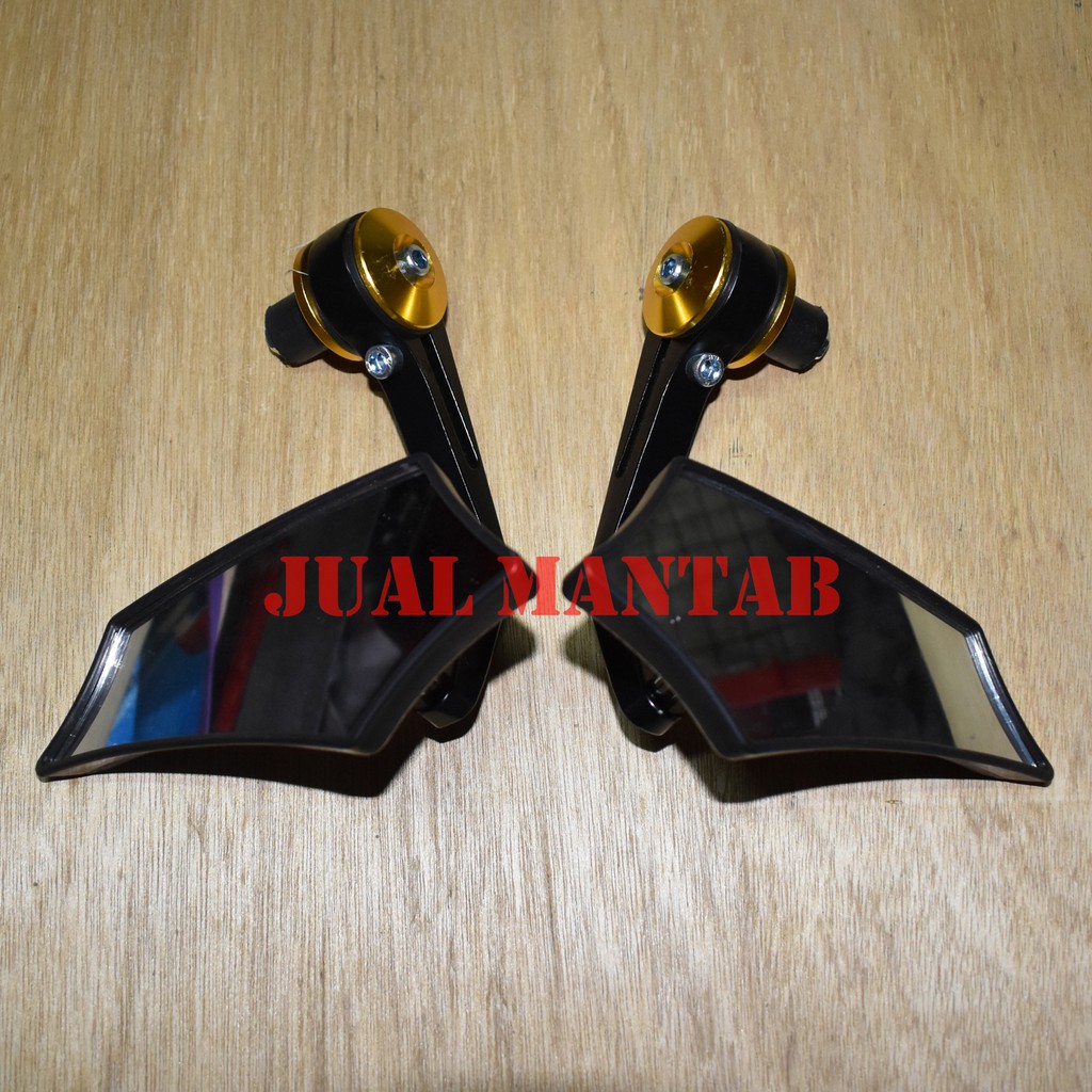 Spion Jalu Motor Motif Batman Plus Baut l Sparepart Variasi Spion Bawah Kaca Bening Dan Datar Dudukan Baut Universal Bisa Untuk Semua Motor Warna Merah Dan Emas Murah