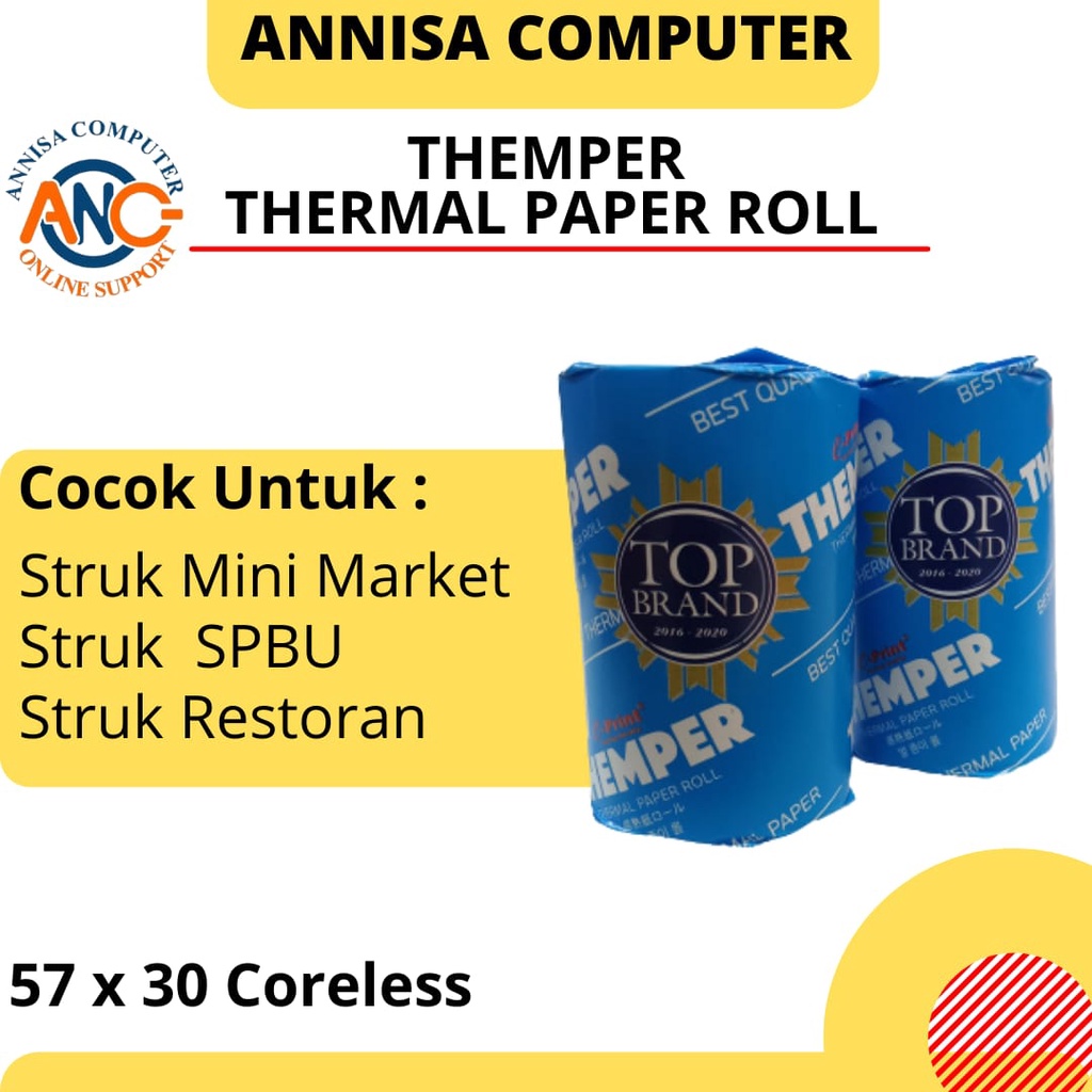 

KERTAS THERMAL / Struk Kasir / Struk Mini Market / E-Print 57 x 30