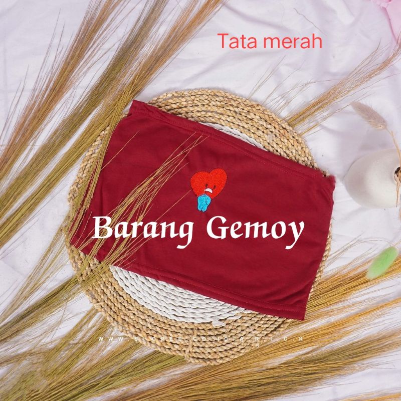 BGEMOY-Kemben Dewasa Motif BT21 - Kemben Polos - Sexy Fit to L Daleman Pengganti Bra Sexy Tanktop Ta