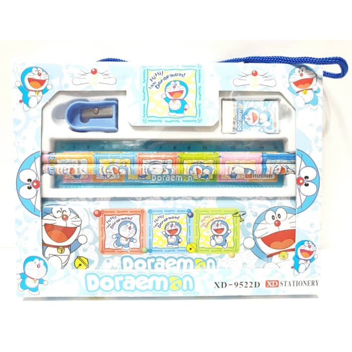 

HOT SALE Stationery Set Kotak Pensil Alat Tulis Anak Doraemon 9522