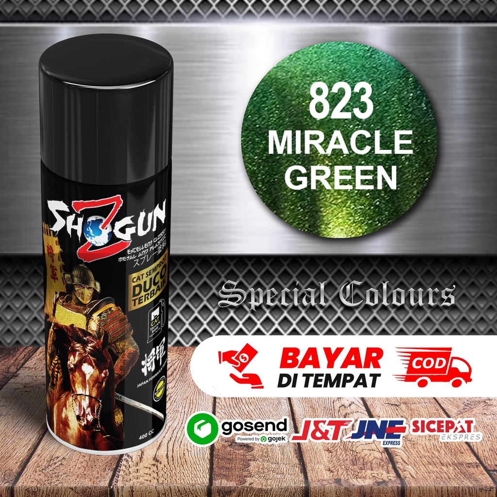 Jual Cat Semprot Bunglon Shogun Z Miracle Green 823 - Cat Bunglon Hijau ...