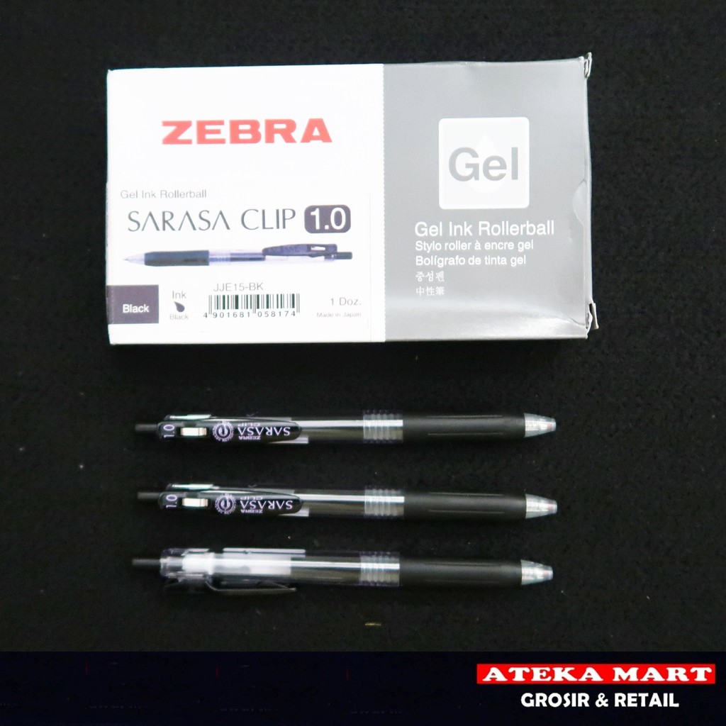 

ZEBRA JJE15-BK SARASA CLIP 1.0MM / GEL PEN