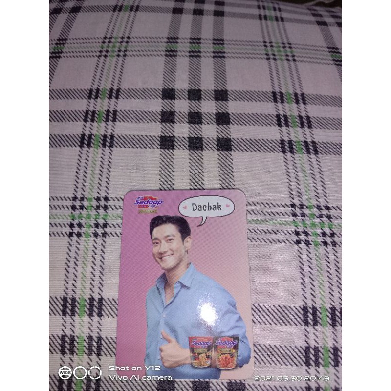 Photocard Official / PC Siwon Mie Sedaap Cup Korea Spicy