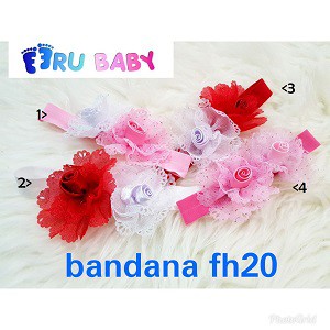 Eeru Baby Bandana Warna Bunga Untuk Bayi