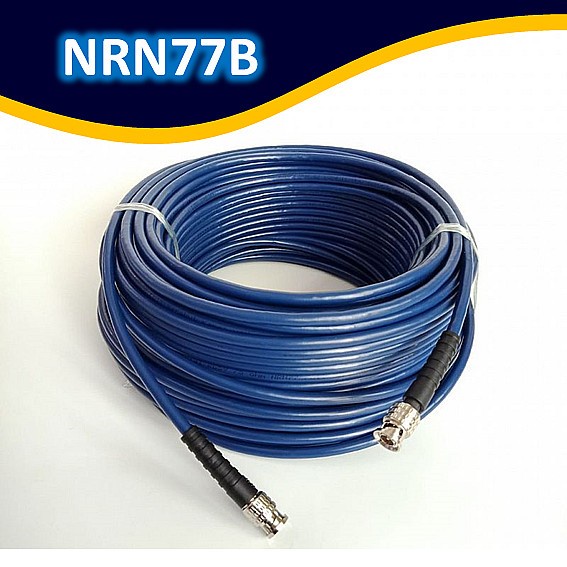 Terbatas 40 Mtr Nrn77 Kabel Sdi Full Serabut Biru Rg59 75 Ohm + Bnc 004