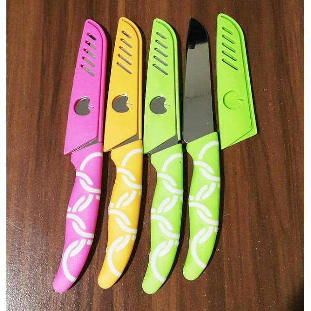 Pisau Sarung Motif Apel / Pisau motif apel imut tajam