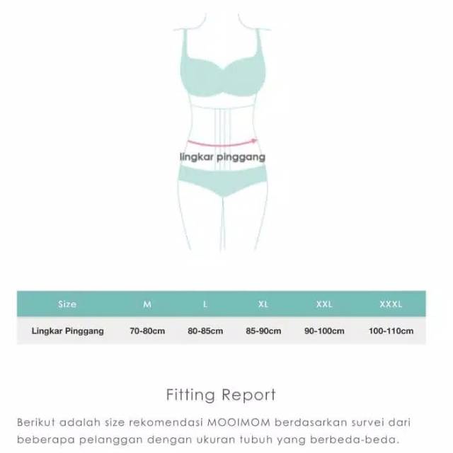 Korset pelangsing / korset melahirkan MOOIMOM LONG SEAMLESS BONED CORSET C2903