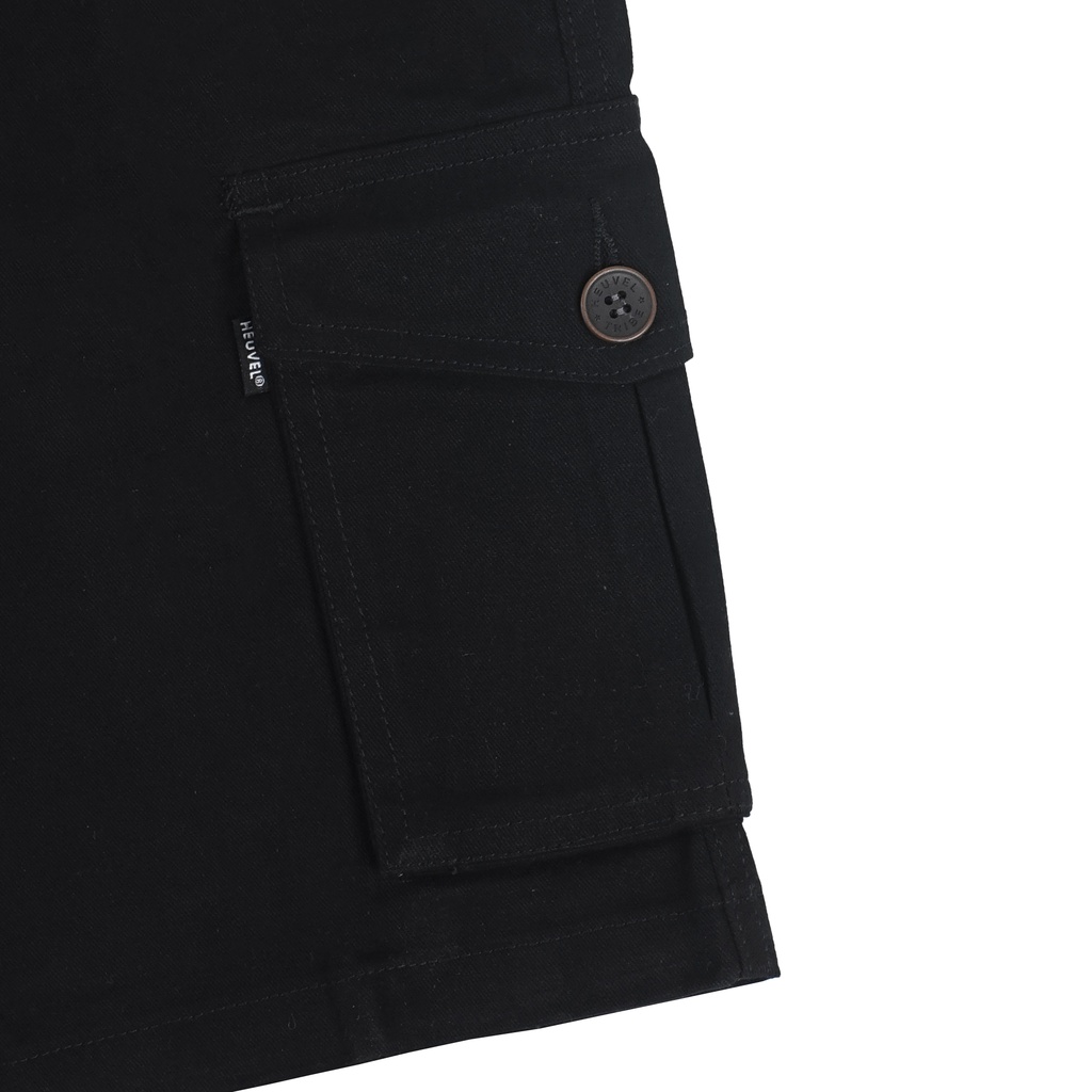 Heuvel Tribe Cargo Short Pants Nikko Black Celana Pendek Pria Sph 2110.107