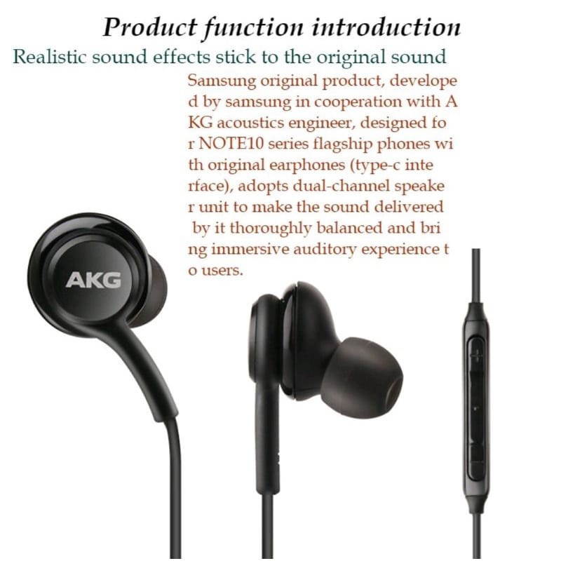 Headset AKG Samsung Type C Samsung Note 20 Note 20 Ultra S21 S20 Kualitas 1:1 Original Handsfree AKG