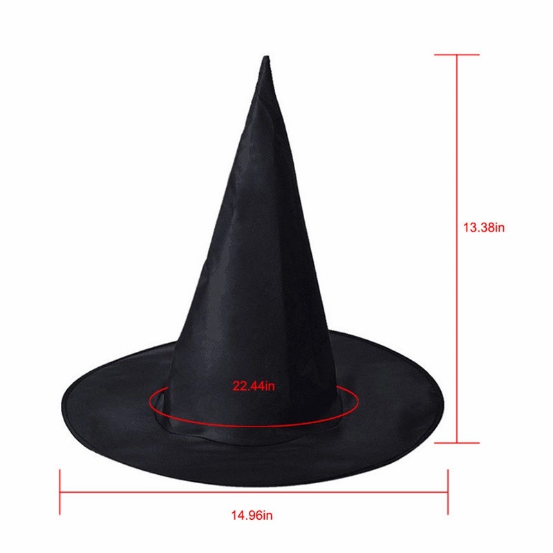Topi Witch Halloween Hitam Termurah Kostum Nenek Sihir Topi Haloween